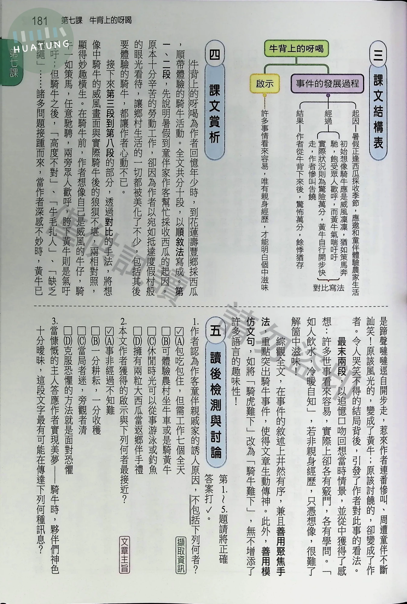 南一國中 超群新幹線自修國文(1)  內頁 3