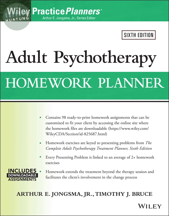 Adult Psychotherapy Homework Planner 