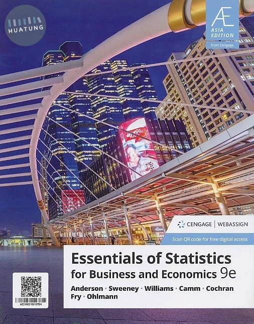 ESSENTIALS OF STATISTICS FOR BUSINESS AND ECONOMICS 【內含ACCESS CODE,經刮除不受退】 (9版)