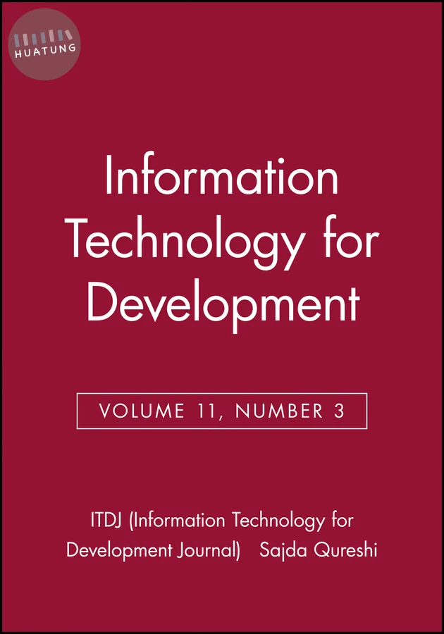 Information Technology for Development, Volume 11, Number 3 