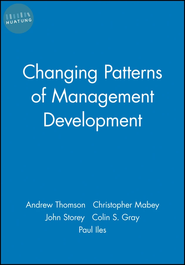Changing Patterns of Management Development 