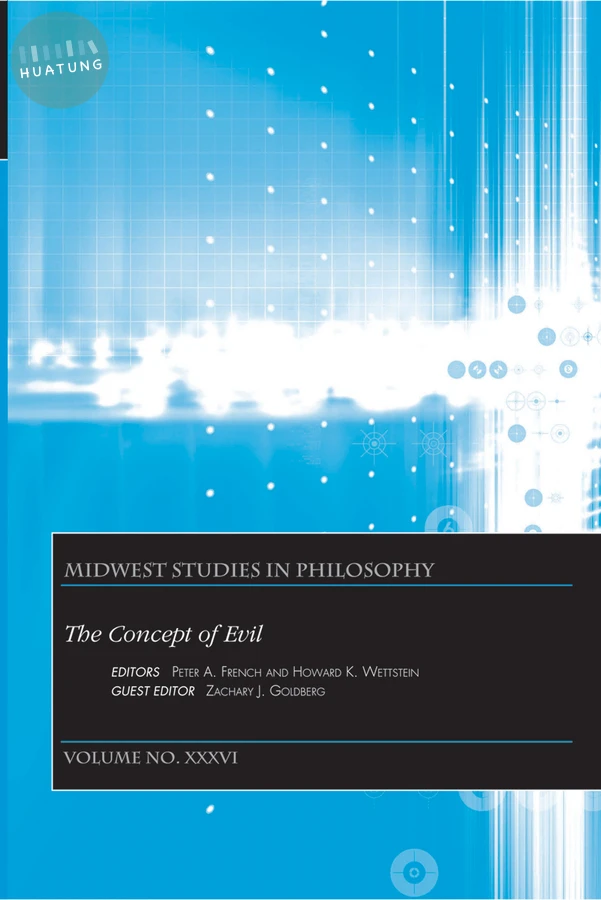 The Concept of Evil, Volume XXXVI 