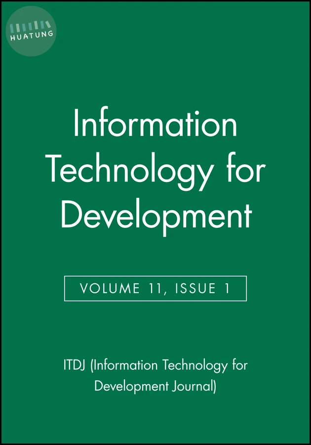 Information Technology for Development, Volume 11, Number 1 
