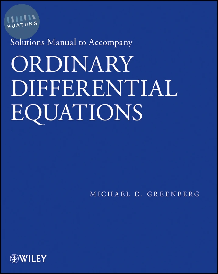 Solutions Manual to accompany Ordinary Differential Equations 