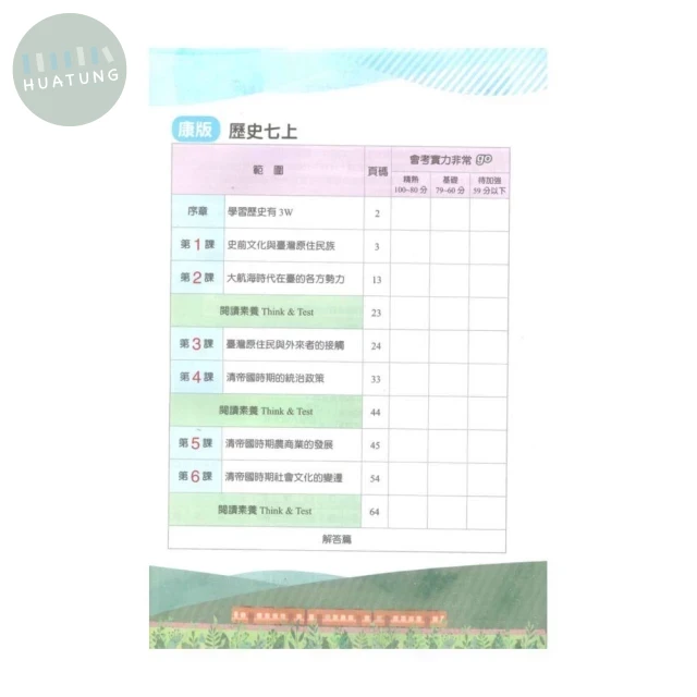 明霖國中 康版麻吉Much 課堂筆記歷史1 