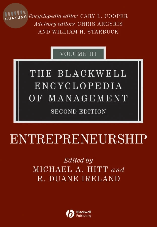 The Blackwell Encyclopedia of Management, Entrepreneurship 