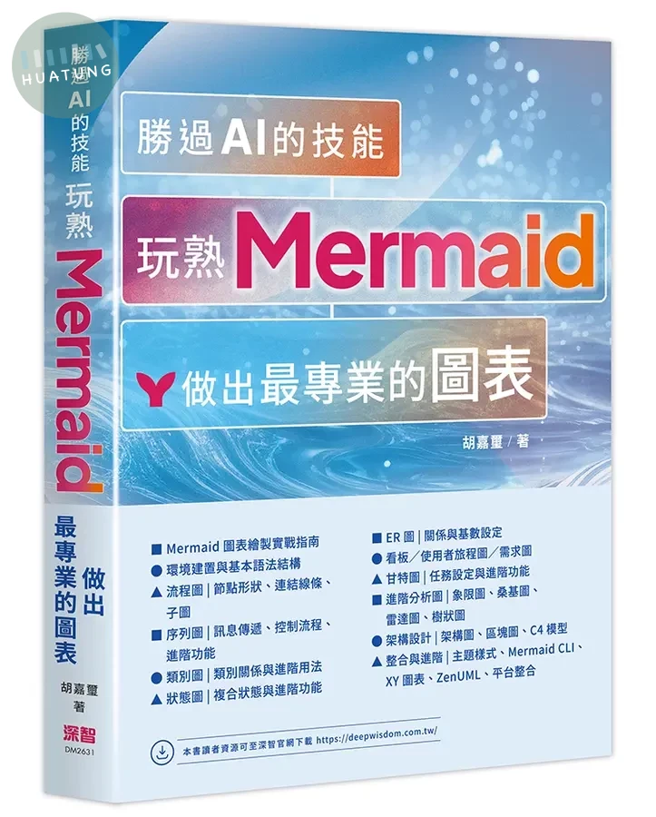 勝過AI的技能: 玩熟Mermaid做出最專業的圖表 (1版)
