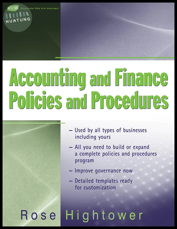 Accounting and Finance Policies and Procedures, (with URL) 