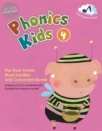 New Phonics Kids 4: The Short Vowel Word Families and Consonant Blends (with Caves WebSource) (1版)