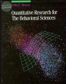 Quantitative Research for the Behavioral Sciences 
