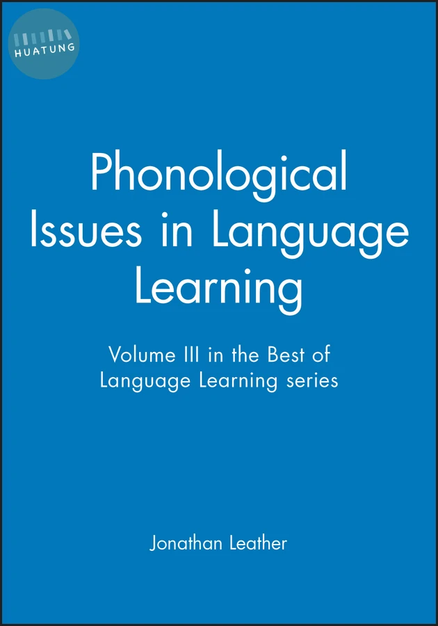 Phonological Issues in Language Learning 