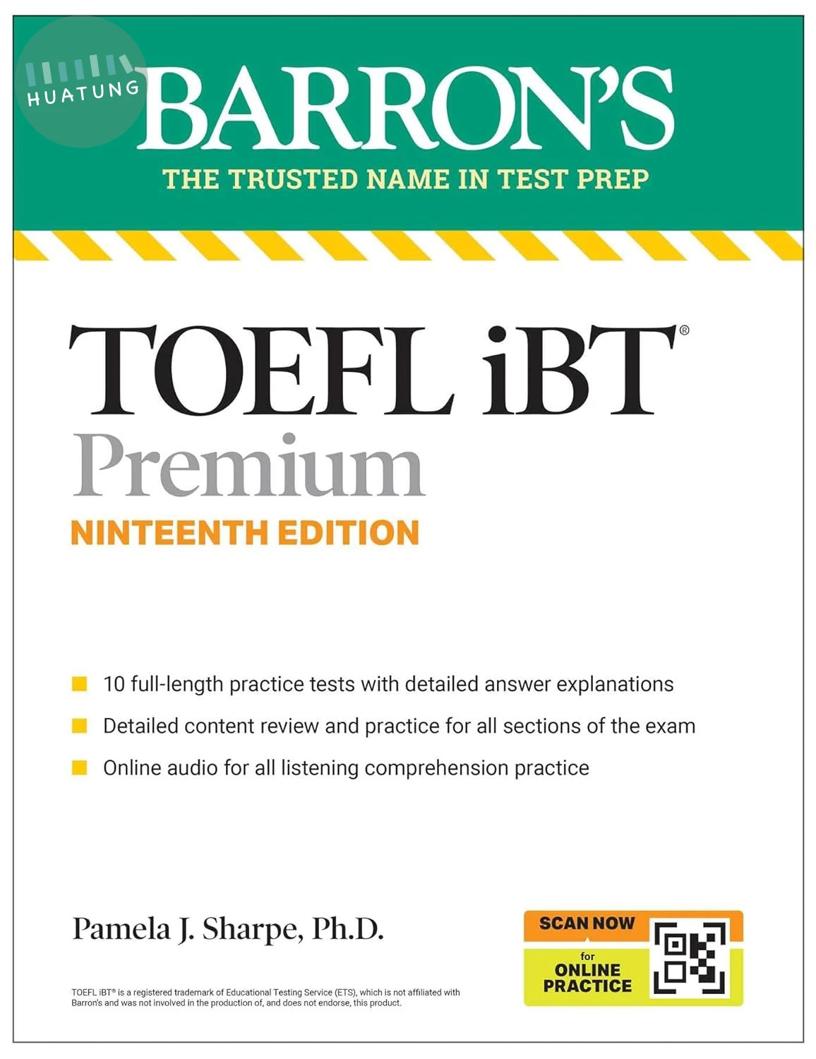 TOEFL, iBT Premium, Nineteenth Edition: Prep Book with 10 Practice Tests + Comprehensive Review + Online Audio (2026) (19版)