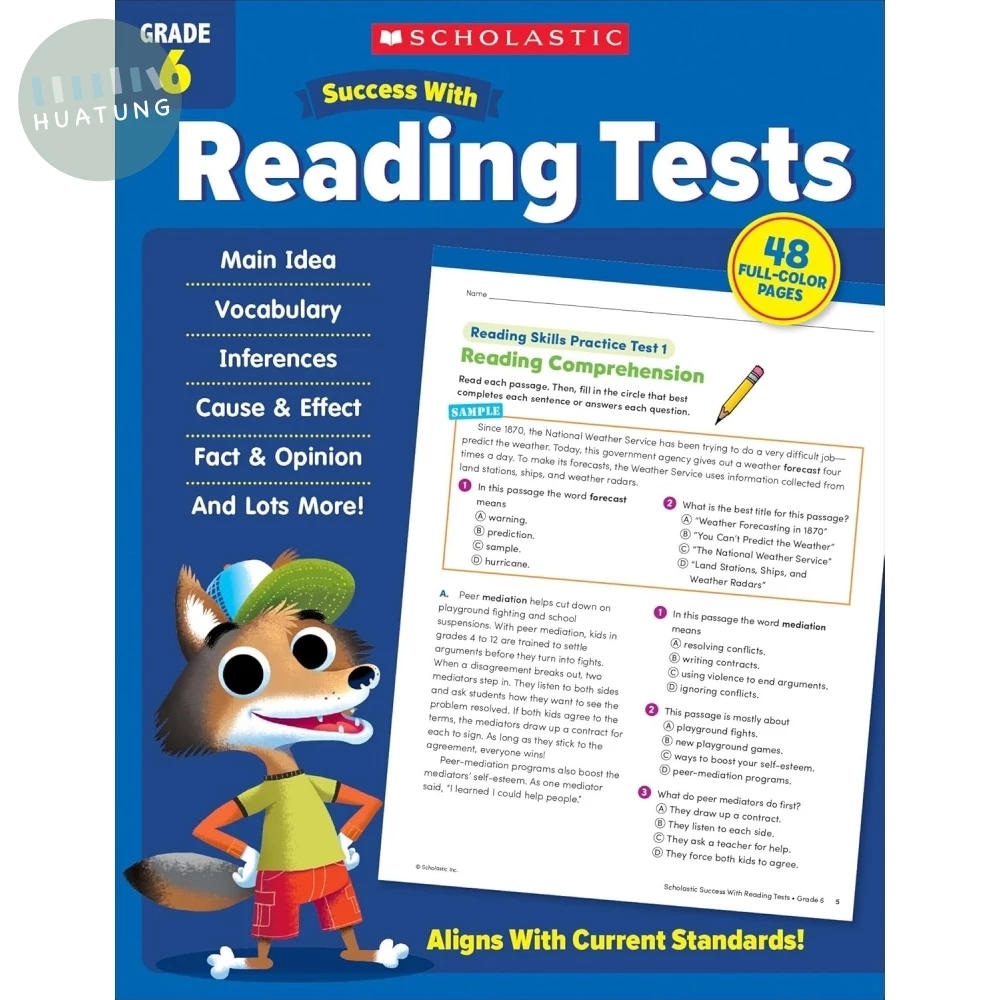 Scholastic Success with Reading Tests Grade 6 
