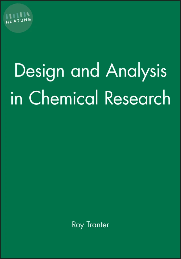 Design and Analysis in Chemical Research 