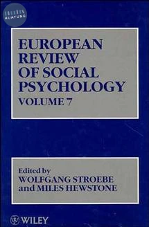 European Review of Social Psychology, Volume 7 