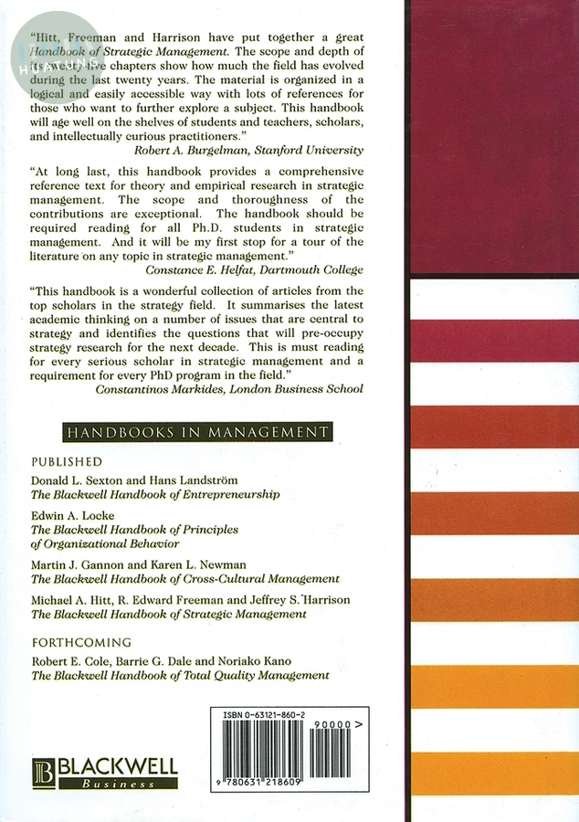 The Blackwell Handbook of Strategic Management 