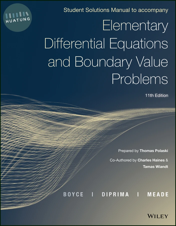 Elementary Differential Equations and Boundary Value Problems, Student Solutions Manual 
