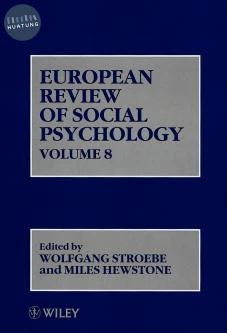 European Review of Social Psychology, Volume 8 