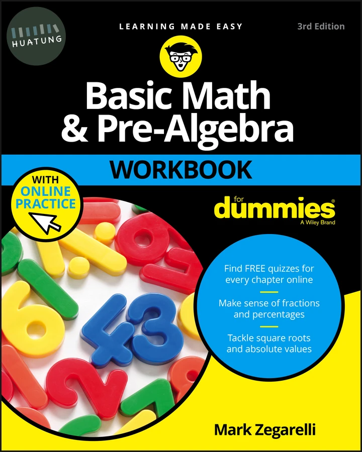 Basic Math & Pre-Algebra Workbook For Dummies with Online Practice 