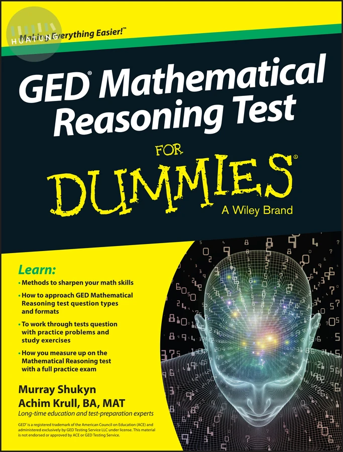 GED Mathematical Reasoning Test For Dummies 