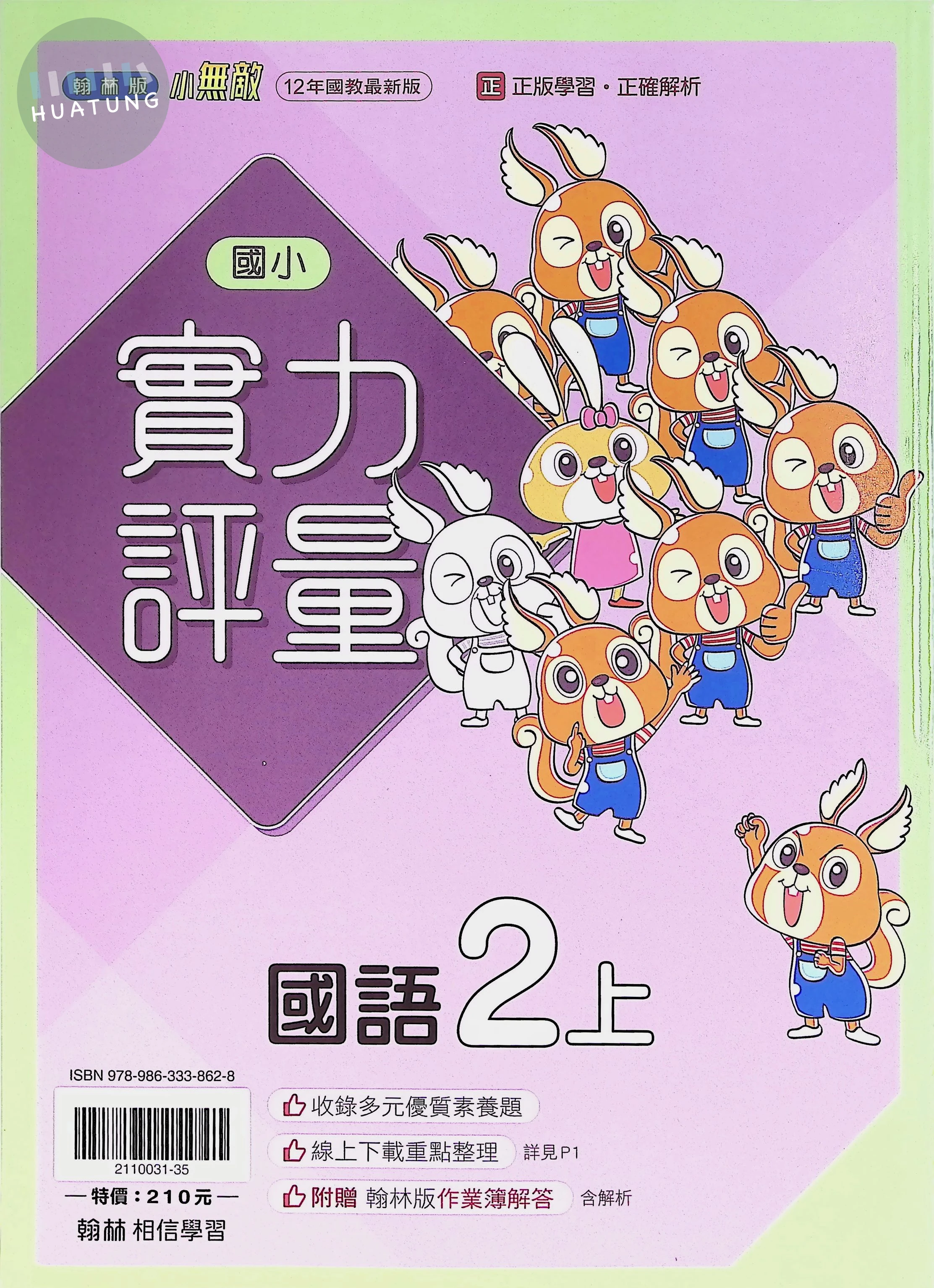 翰林國小 小無敵實力評量 國語2上 