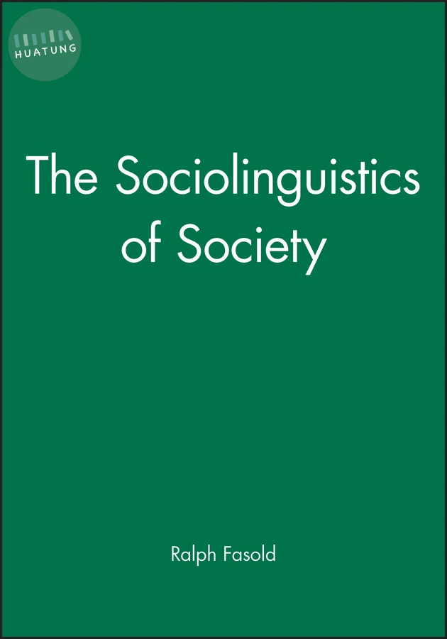 The Sociolinguistics of Society 