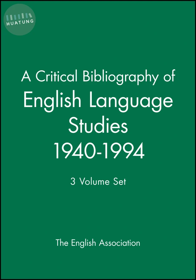 A Critical Bibliography of English Language Studies 1940-1994 