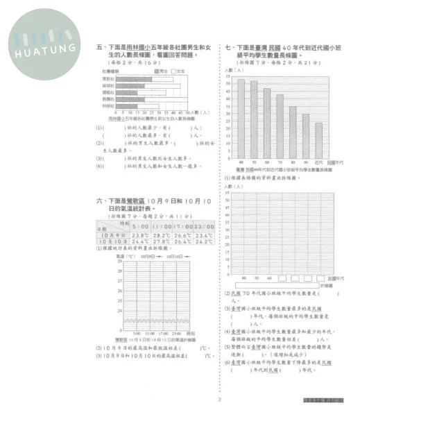 明霖文教國小 南版測驗卷 數學5上 