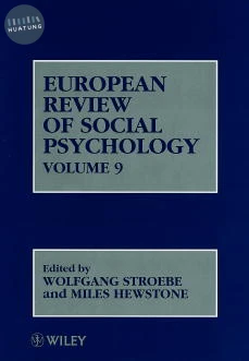 European Review of Social Psychology, Volume 9 