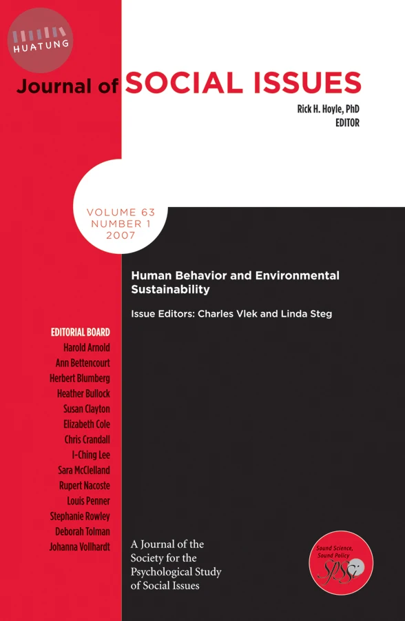 Human Behavior and Environmental Sustainability 