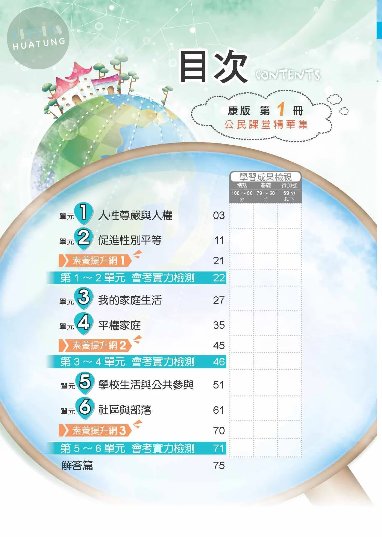 奇鼎國中 康版課堂精華集 公民1 