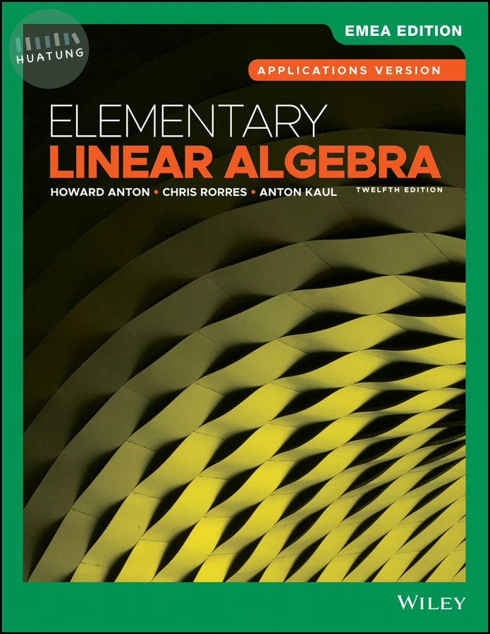 Elementary Linear Algebra, Applications Version, EMEA Edition 