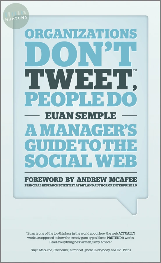 Organizations Don't Tweet, People Do 