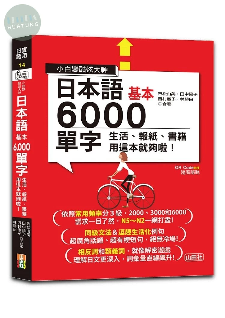 小白變酷炫大神 QR Code 朗讀 隨看隨聽 日本語基本6000單字-生活、報紙、書籍用這本就夠啦！（20K＋QR碼線上音檔） (1版)
