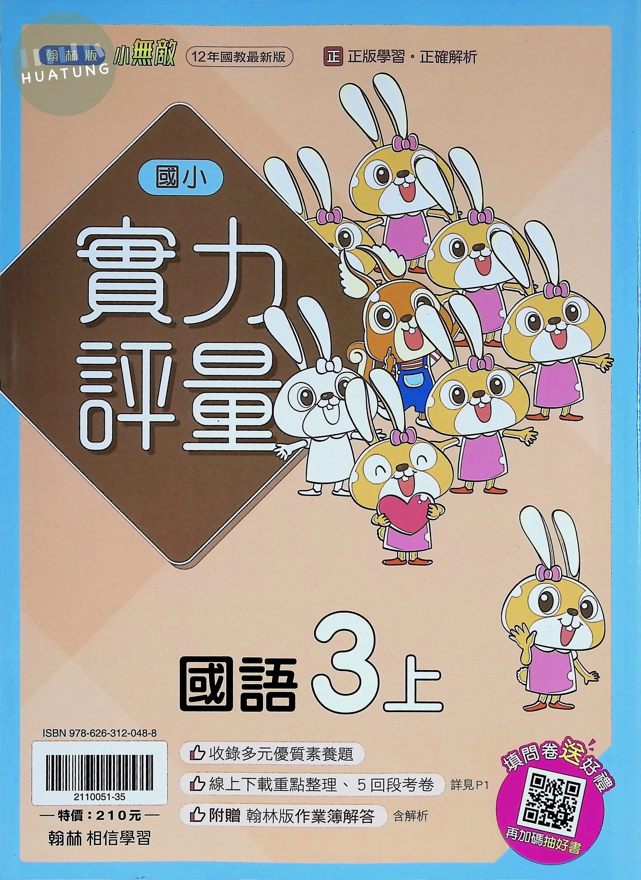 翰林國小 實力評量 國語3上 